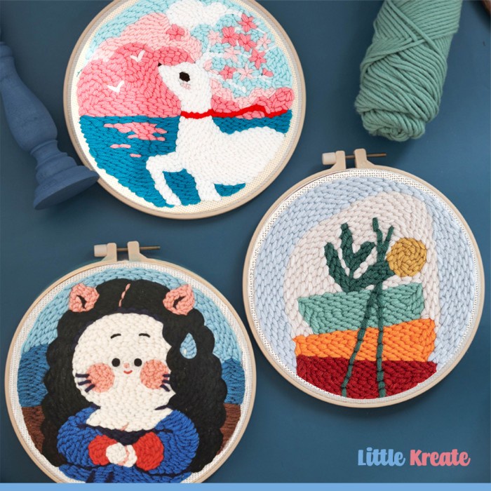 

BigPunch#02 (31-60) - DIY Punch Needle Embroidery Set / Paket Sulam