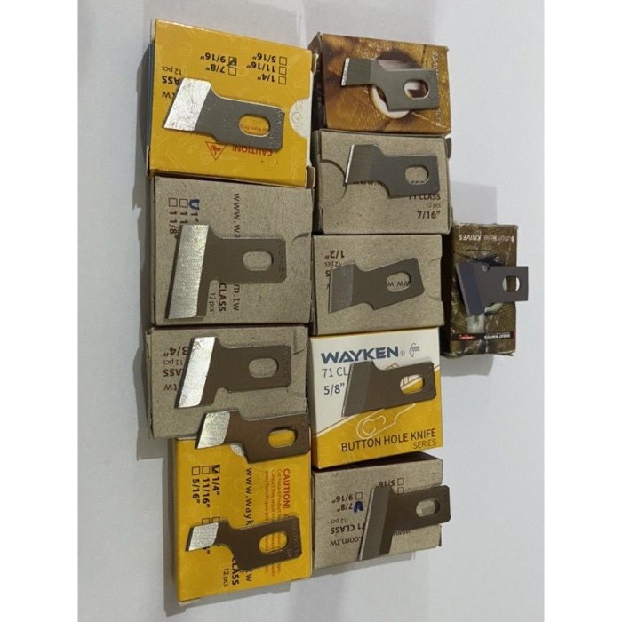 

Pisau Atas Lobang Kancing Wayken/Strong H/Golden Eagle Per Pak (12 Pcs)