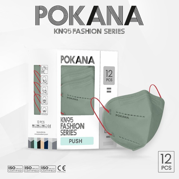 MASKER POKANA KN95 FASHION SERIES - 6 PLY