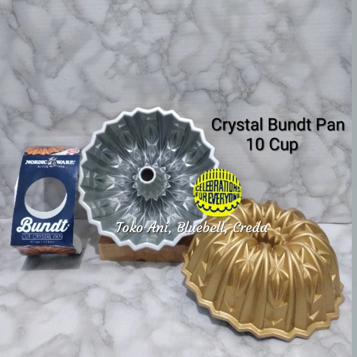 Nordic ware cut crystal gold coating bundt pan 23cm