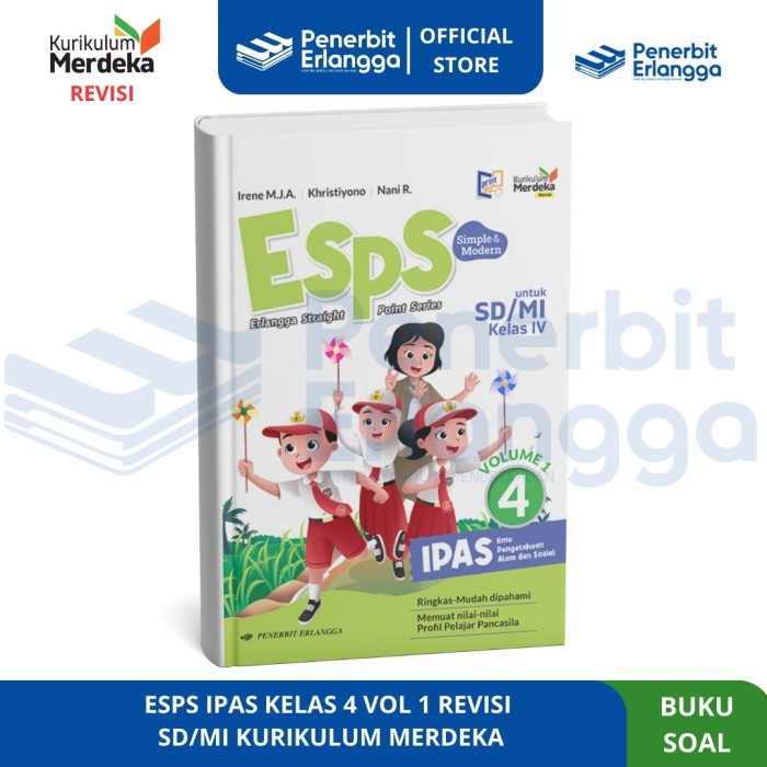 

SALE !!! [ERLANGGA OFFICIAL] ESPS IPAS VOLUME 1 SD/MI KELAS 4/KURIKULUM MERDEKA REVISI READYY