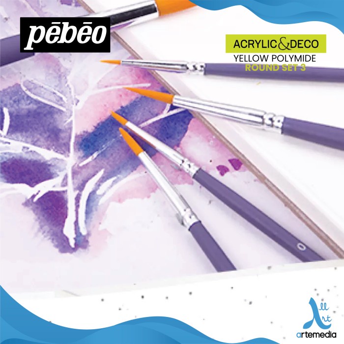 

Kuas Lukis Pebeo Yellow Polyade Acrylic and Deco Brush Set DiskonJual MurahHarga DiskonObral
