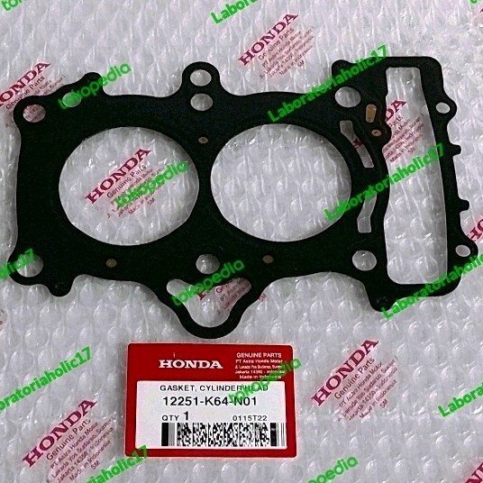 Gasket Cylinder Head Paking Blok Head Mesin CBR250RR 12251K64N01
