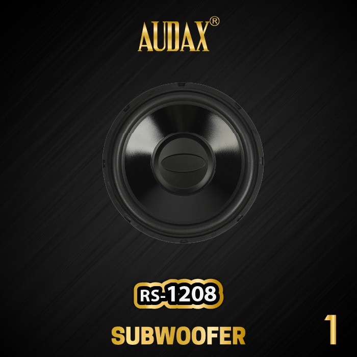 New Audax - Speaker Pasif 12" Rs-1208 Speaker Subwoofer Mobil Ready