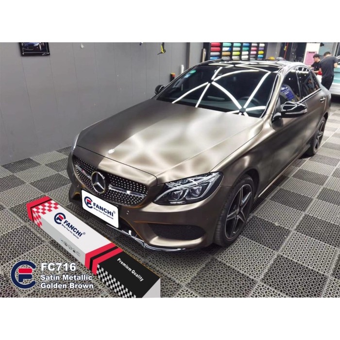 Sticker Satin Golden Brown 50cm