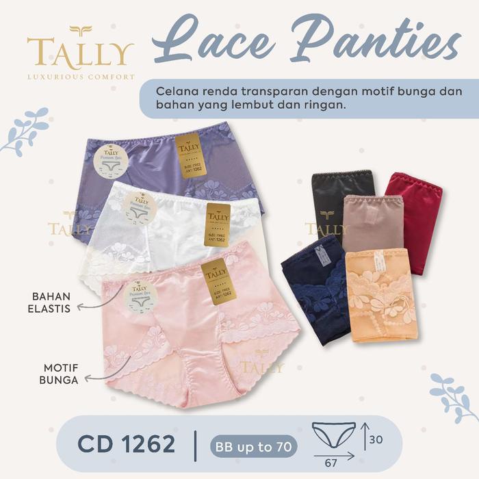 SPECIAL 3/6/12pcs CD Transparan JUMBO utk BB 70-90kg Pakaian Dalam CD Wanita CD Transparan Celana