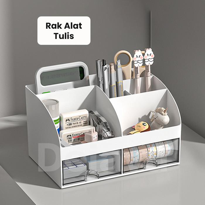 

Dejavu Kotak Organizer Alat Tulis Meja Kantor Rak Kosmetik Laci Desktop Storage Serbaguna Hsb686