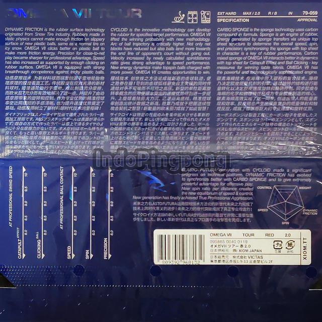 Xiom Omega VII Tour 2.0 - Tenis Meja Pingpong