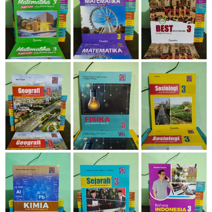 

SALE !!! BUKU PAKET SMA KELAS XII KURIKULUM MERDEKA PENERBIT QUADRA READYY
