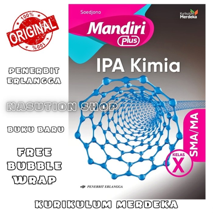 

SALE !!! BUKU MANDIRI PLUS IPA KIMIA KELAS 1 / X 10 SMA ERLANGGA KURIKULUM MERDEKA ORIGINAL READYY