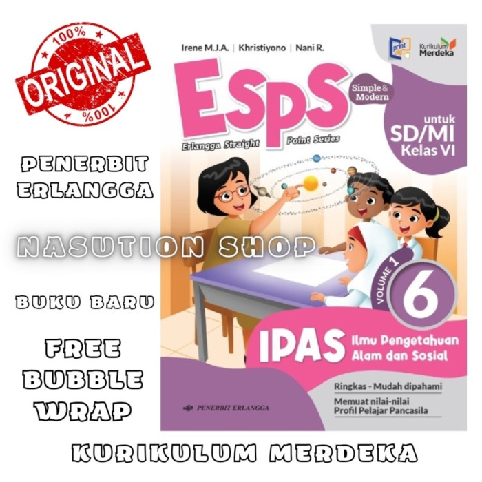 

SALE !!! BUKU ESPS IPAS KELAS 6 SD/MI VOLUME 1 ERLANGGA KURIKULUM MERDEKA ORI READYY