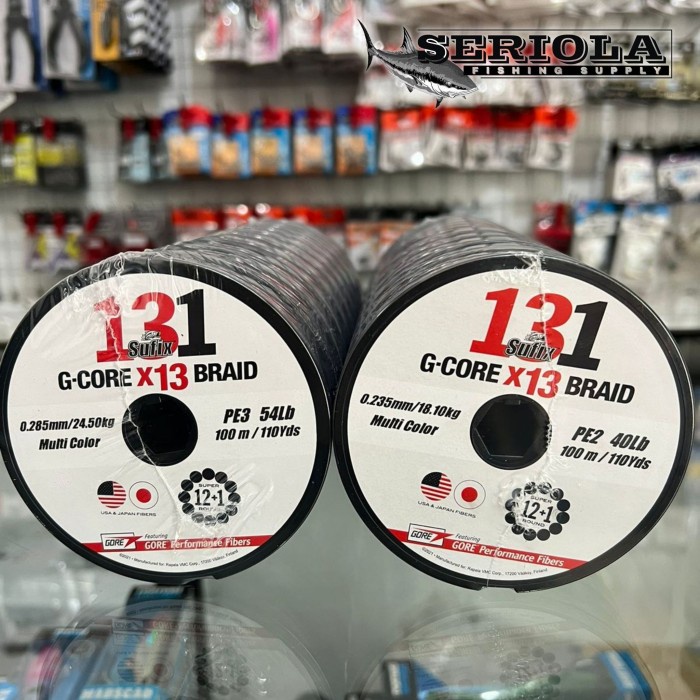 PE SUFIX 131 G-CORE X13 MULTICOLOR 100M PE2 40lb 0,235mm 18kg