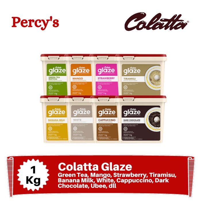 

Ready Stok" Colatta Glaze 1 Kg (Dark, Strawberry, White, Mango, Dll)