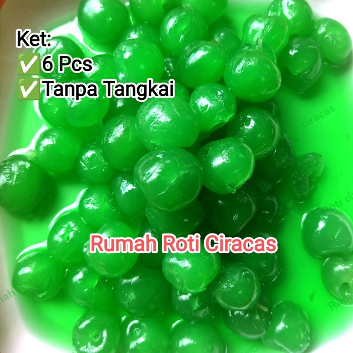 

Ready Stok" Cherry Tanpa Tangkai Hijau Repack Diana Cherries Chery 6 Buah Pcs