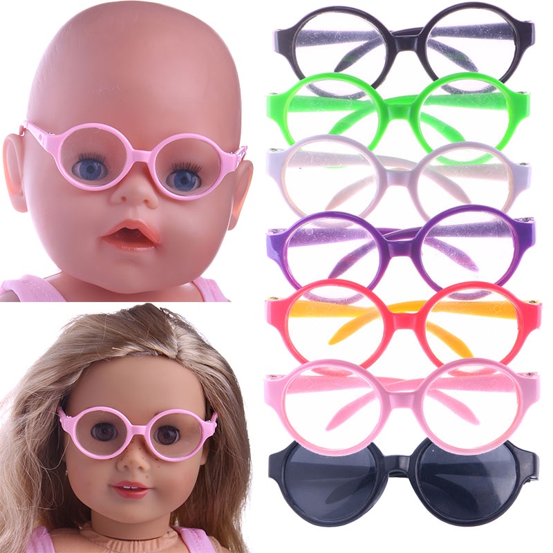 Doll Sunglasses For 18 Inch American Doll 43 cm 45 cm Reborn Baby Doll 40 cm Nenuco 30 cm Doll,Girl