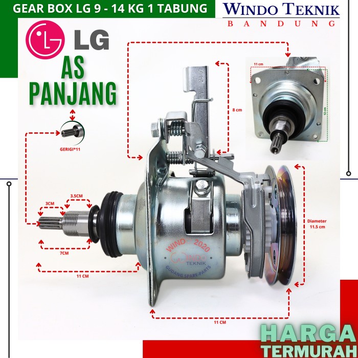 ] GEAR BOX LG 14kg GEARBOX LG 10-14KG GEAR BOX LG 1TABUNG AUTO
