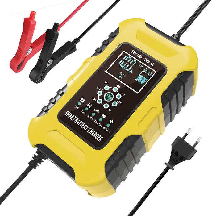 FOXSUR Charger Baterai Aki Mobil Automatic Detection 180AH 12/24V - FBC122410D