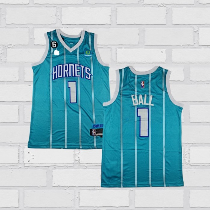 TERLARIS Baju Jersey Basket Swingman NBA Lamelo Ball Charlotte Hornets