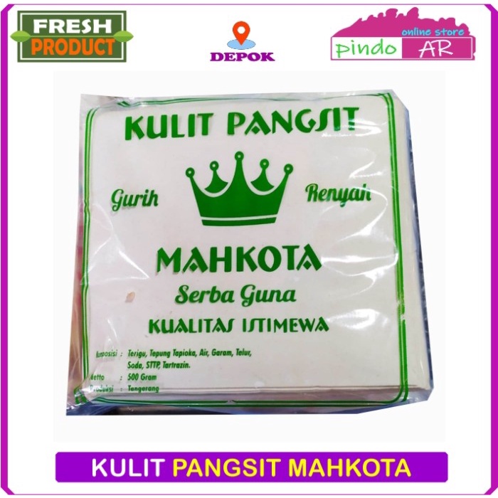 

Ready Stok" Kulit Pangsit Serba Guna Cap Mahkota Fresh