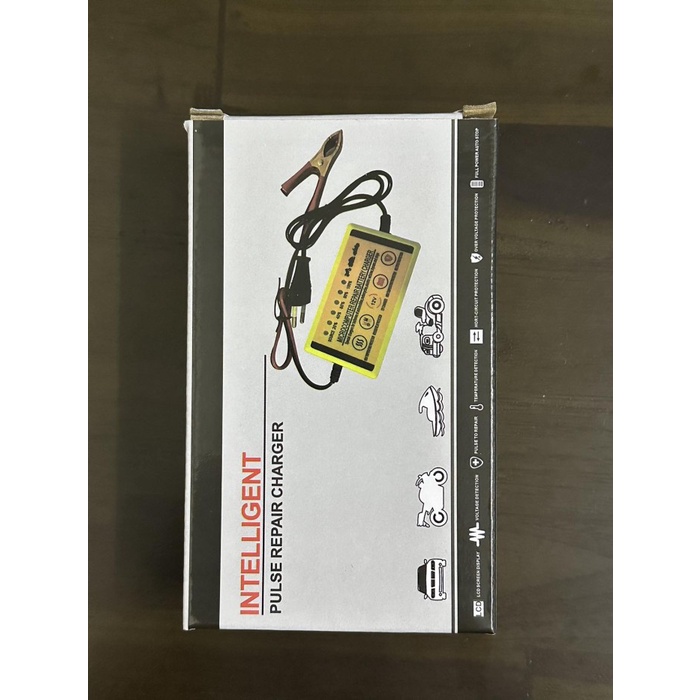 Charger Aki Portable 12V 2A / Charger Aki Motor Kering Dan Basah