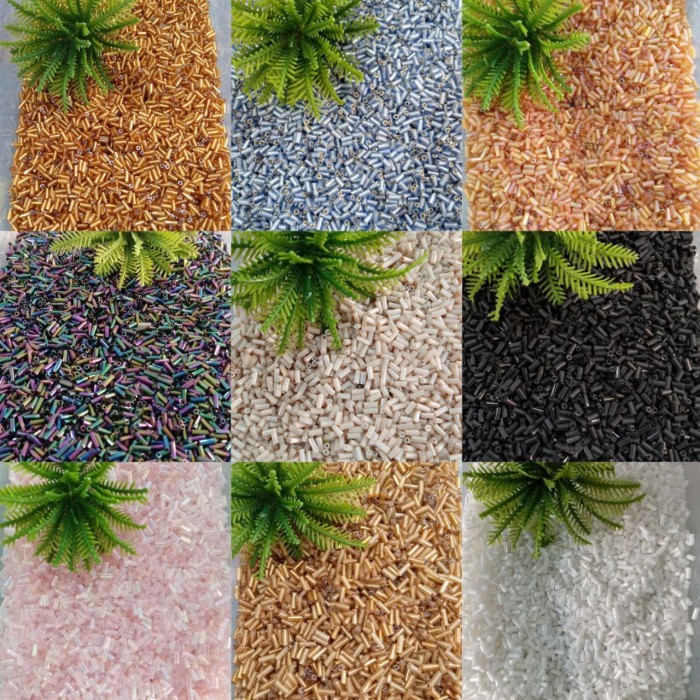 

{{{{}}] MOTE PAYET BATANGAN/PAYET BAMBU 2MM-5MM/BAHAN PERHIASAN