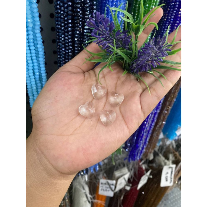 

Ready oke] LIONTIN PENDANT KRISTAL LOVE 15MM