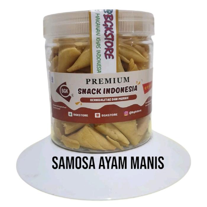 

Samosa Ayam Manis 1/4kg 250Gr Goreng - Cemilan Sehari dengan Abon Ayam Krispi - Meat, Seafood, Food,