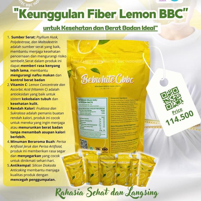 

Fiber Lemon Bebwhite C - Serbuk Segar Lemon Segar 100g - Food, Bubuk