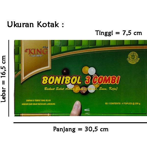 

1 Kotak D'KING Bonibol Cokelat & Combi & Bonibol Balado ~ Biskuit Salut Cokelat Bentuk Bola Mini