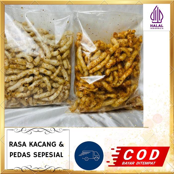 

Kerupuk Gurilm Khas Cililin Rasa Kacang Bawang Kelapa Pedas 500gr - Snack, Food