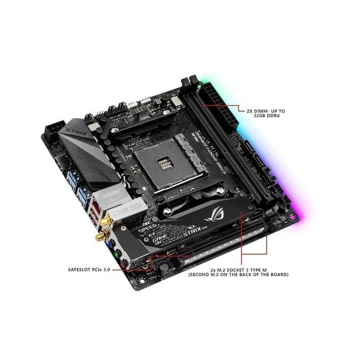 Asus B450-I Strix Gaming (AMD B450,AM4,DDR4) Support Ryzen 3rd Gen
