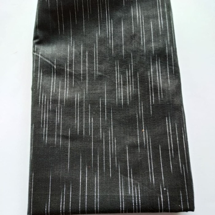 Kain Tenun Lurik Atbm Hujan Gerimis Hitam