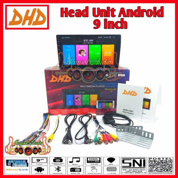 Murah Head Unit Android Dhd 9 Inch Dhd -7001 Ips