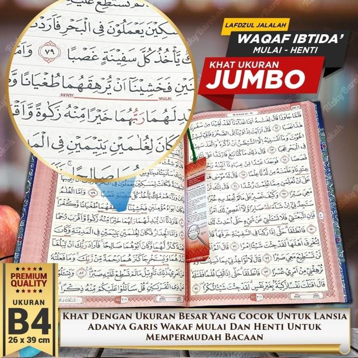 

Barang Terlaris Quran Kabir Cordoba Sangat Besar Imam Orang Tua Lansia B4 Jumbo Mushaf Cod