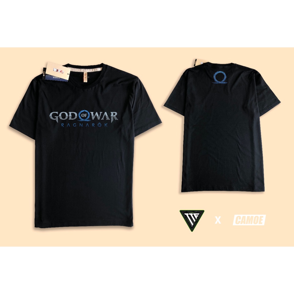 Kaos Tshirt God Of War Ragnarok Logo Kratos Gaming