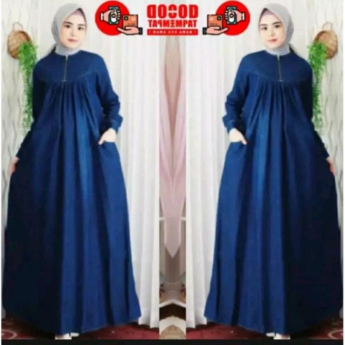 LIMITED EDITION Ambi Gamis Dress Jeans Terbaru Gamis Levis Jumbo Dress Levis Gamis Jeans Busui