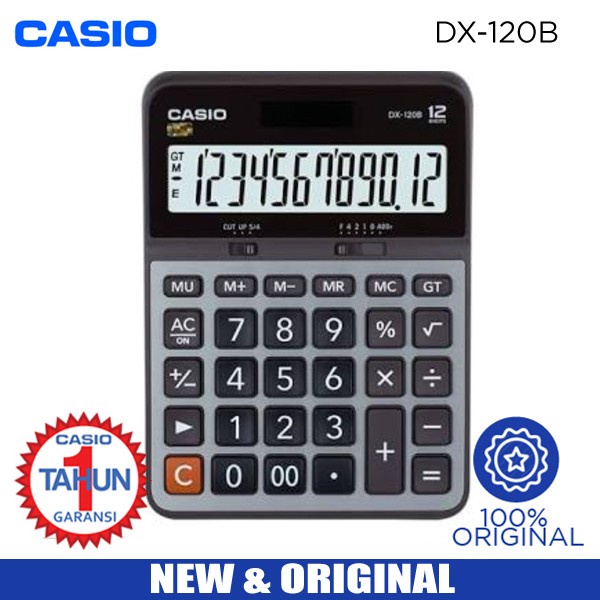 

KALKULATOR CASIO DX 120B TERLARIS/TERMURAH/TERPOPULER