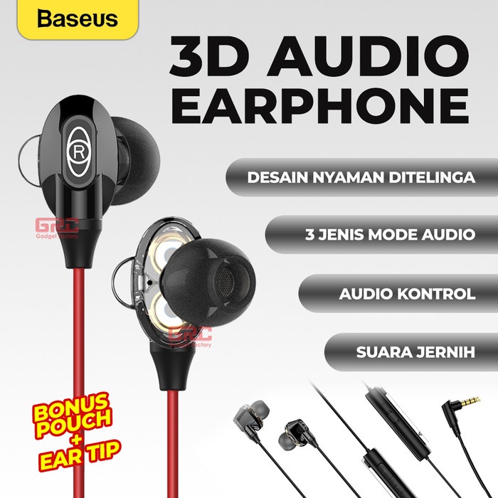 Baseus Gang Earphone H08 Surround 3D Fortnite PUBG GAMO