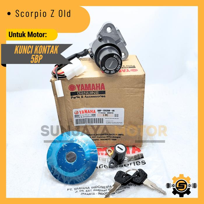 Keyset Original Yamaha 5BP Kunci Kontak Scorpio Z Scorpio Lama Kunci Motor 1 Set Key Set Konci Motor
