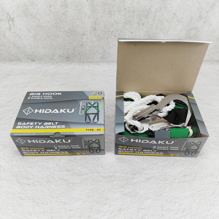 Hidaku Full Body Harness Safety Type X5 Single Hook / Safety Belt Hidaku X5