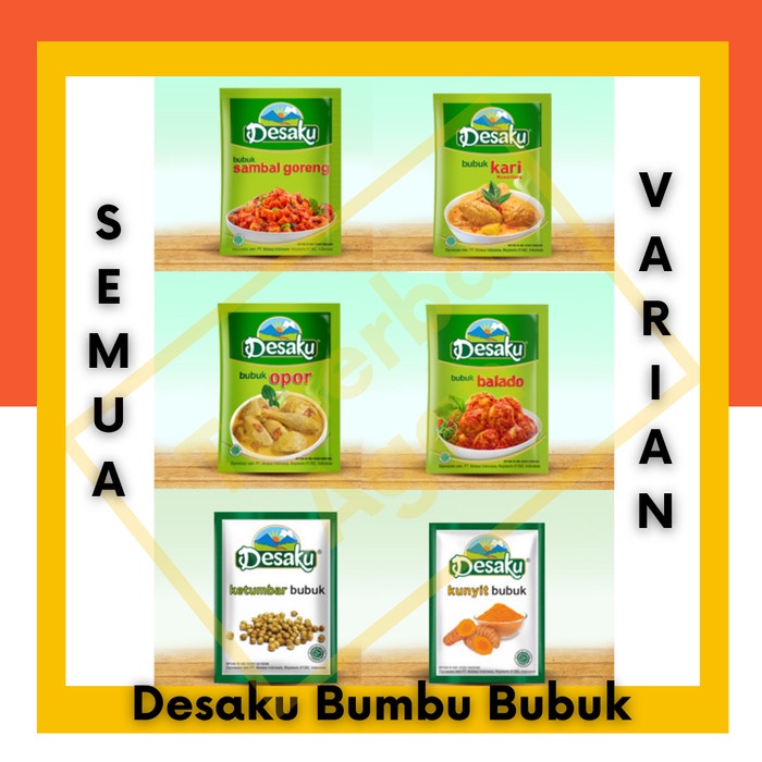 

KOMPLIT Bumbu Desaku Ladaku Instant Bubuk Ketumbar Kunyit Opor Kari Balado DLL