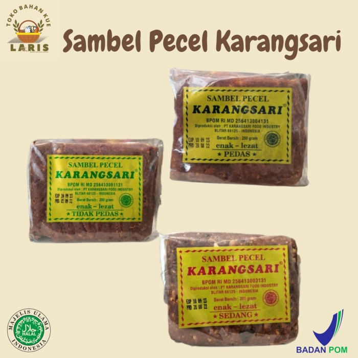 

PROMO SPECIAL Bumbu Pecel Karangsari 200Gr (Tersedia 3 Varian Rasa)