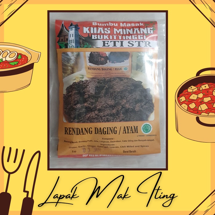 

SALE Bumbu Masak Khas Minang Bukittinggi Eti Str - Rendang Daging/Ayam