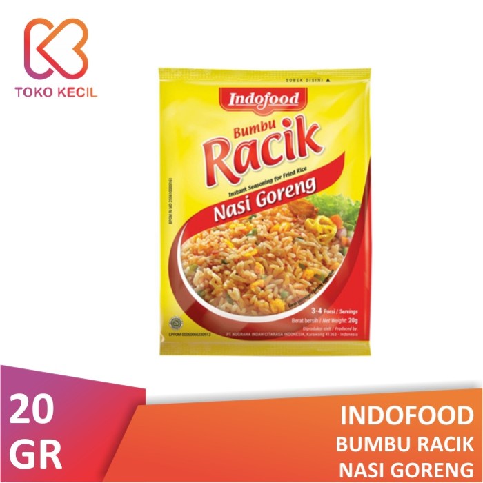 

MURAH Indofood Bumbu Racik Nasi Goreng 20gr