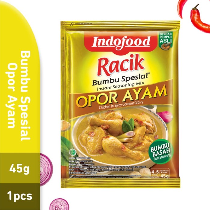 

SPECIAL Indofood Racik Bumbu Spesial Opor Ayam 45g - 2pcs