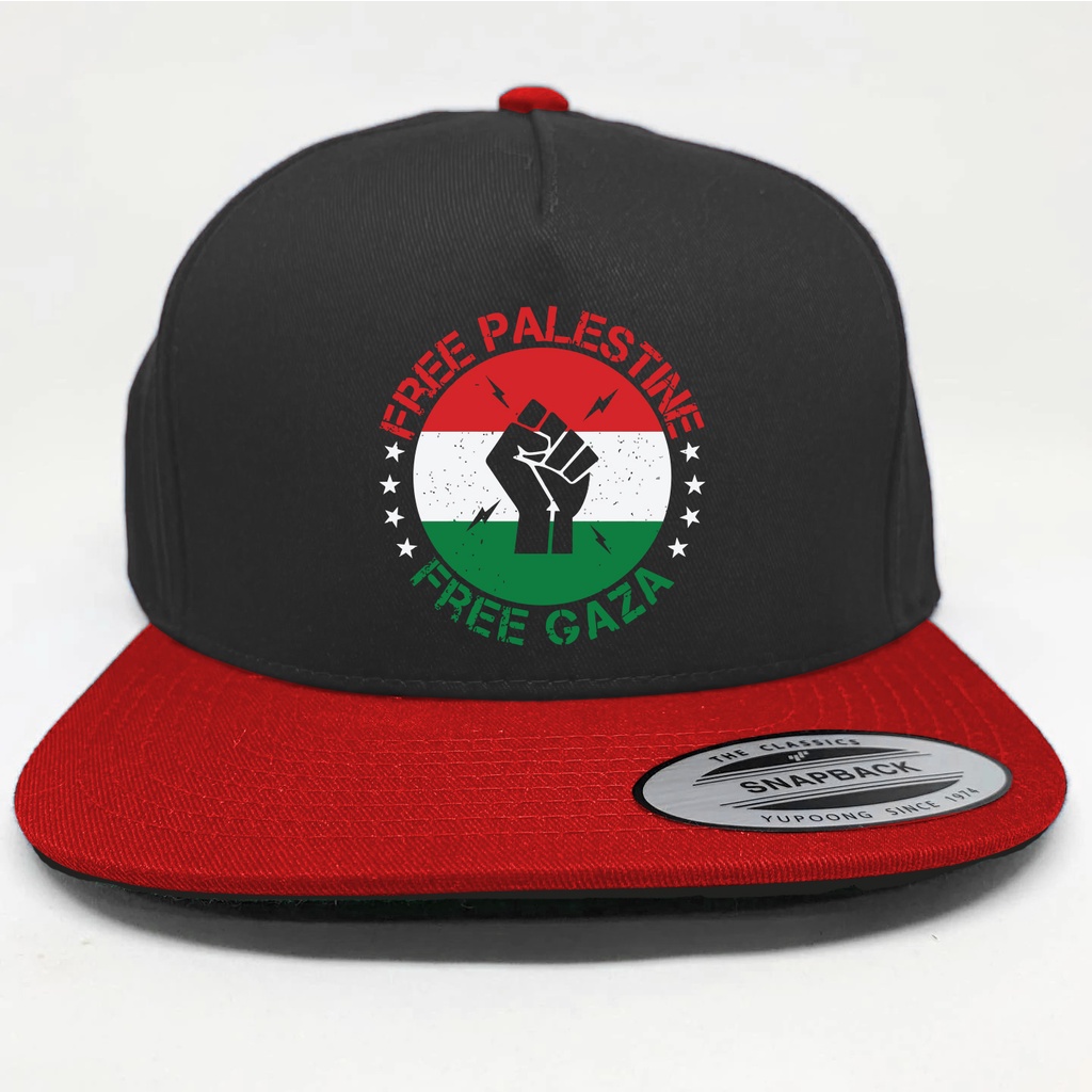 Topi Snapback Palestina Free Palestine Free Gaza Logo