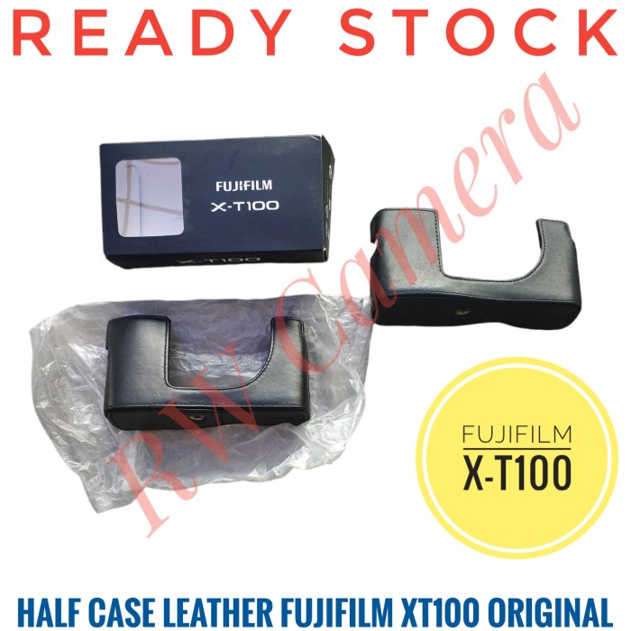 Produk baruuu! Half Case Fujifilm X-T100 Bekas Fuji XT100 Leather Sarung Bag Kulit