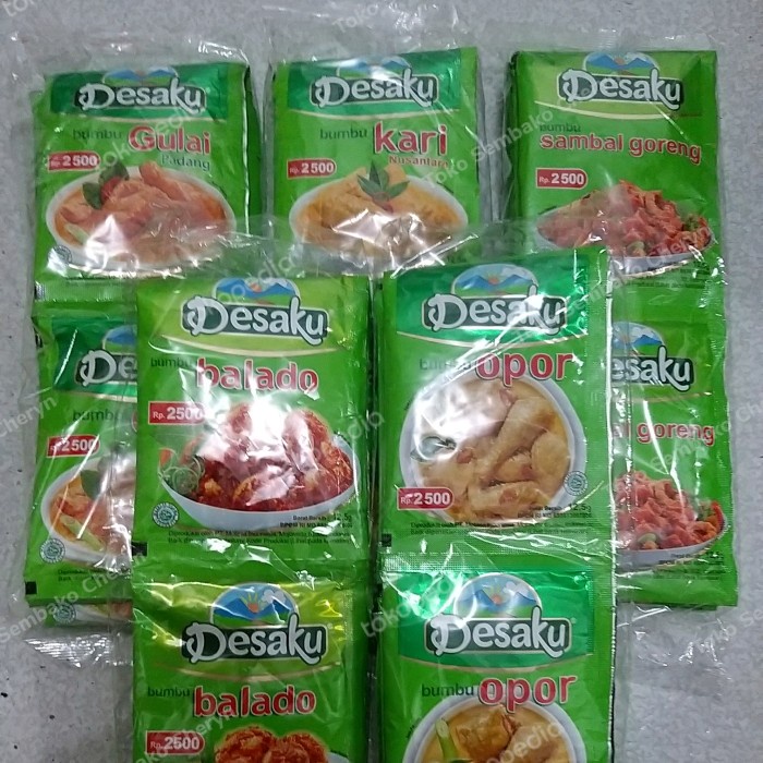 

TERJAMIN Desaku Bumbu Varian 12.5gr x 10 pcs