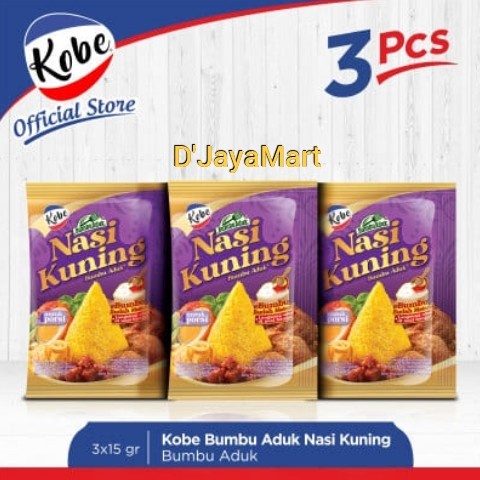 

SPECIAL KOBE NASI KUNING BUMBU ADUK INSTAN 3 Sachet (315gr)