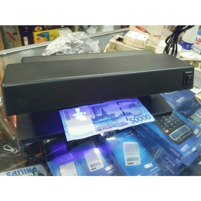 HARGA DISC - Lampu detektor uang palsu (money detector) 220VAC 2x6w (watt) Evaco